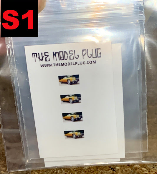 1/25 Scale - TMP New Universal Mount Screen Sticker Overlays (S1)