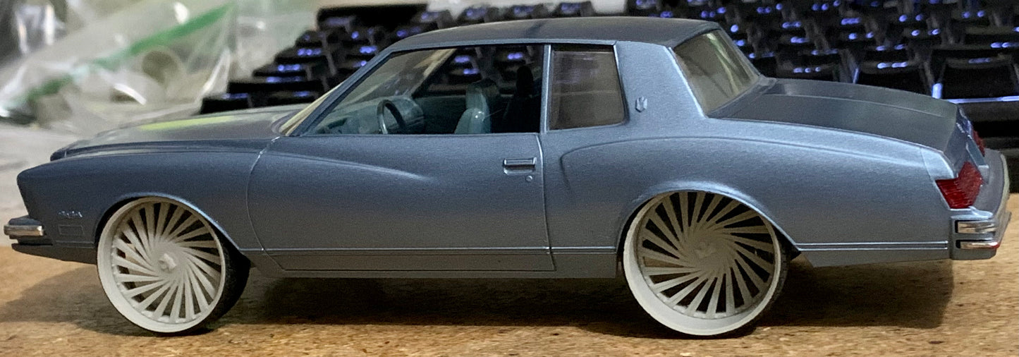 1/25 Scale - DUB DAZED - D61 in 26"-30" Donk, Big Rims, Box Chevy, G-Body