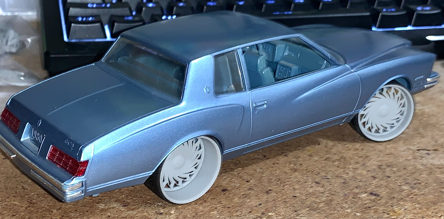 1/25 Scale - TMP D62: Custom - in 26"-30" Donk, Big Rims, Box Chevy, G-Body