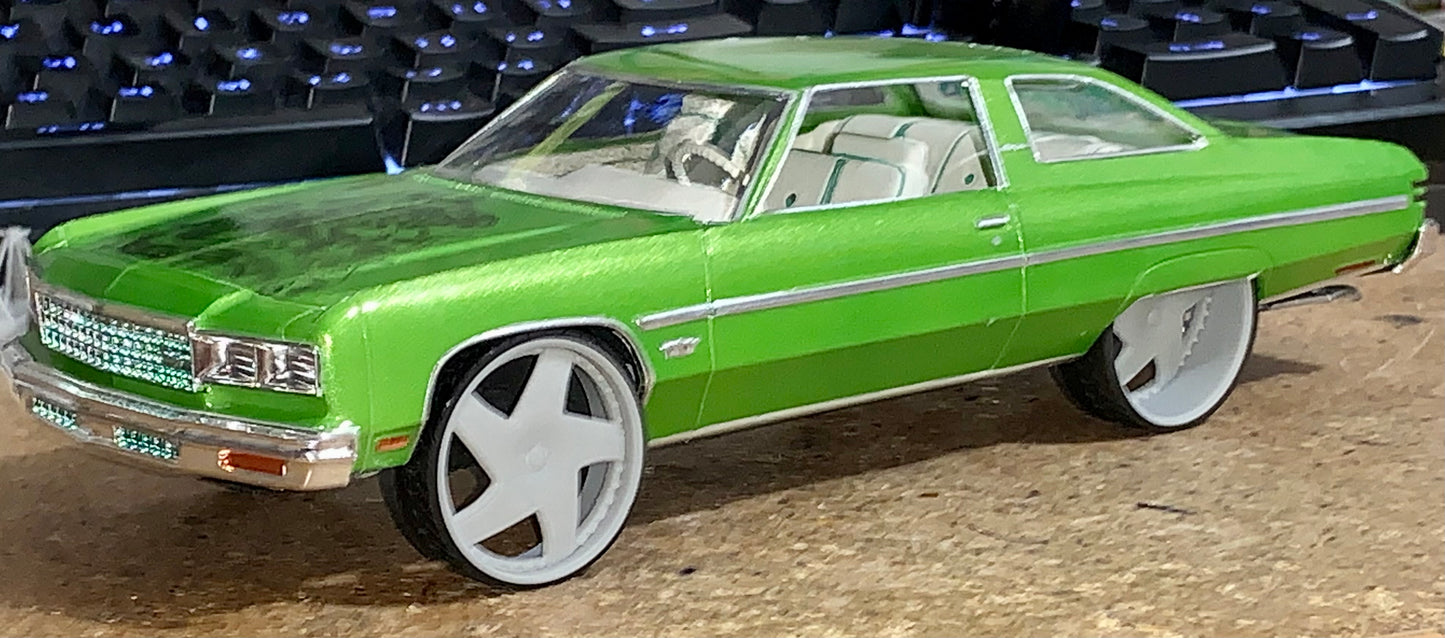 1/25 Scale - TMP D69V1: - in 26"-30" Donk, Big Rims, Box Chevy, G-Body