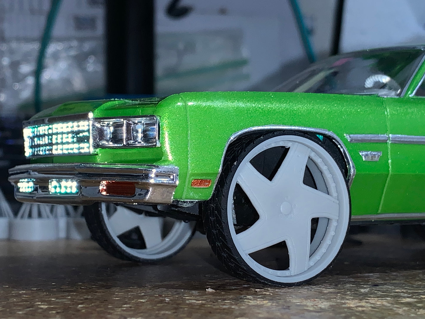 1/25 Scale - TMP D69V1: - in 26"-30" Donk, Big Rims, Box Chevy, G-Body