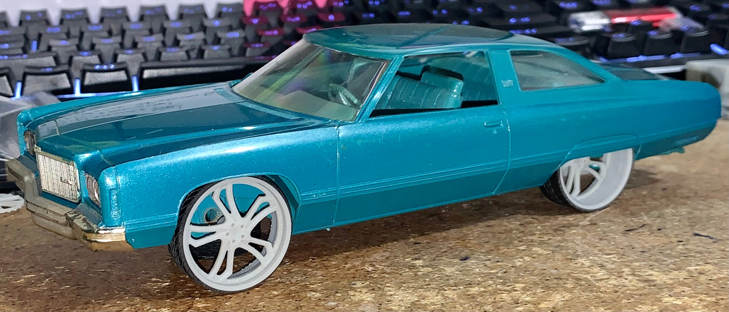 1/25 Scale - TMP: D73 CORLEONE ACCARDI in 26"-30" Donk, Box, G-Body, Big Rims, Bubble