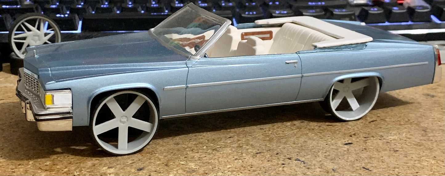 1/25 Scale - DUB BALLER Staggered - D77s in 24"-30" Donk, Big Rims, Trucks, SUV, Box Chevy