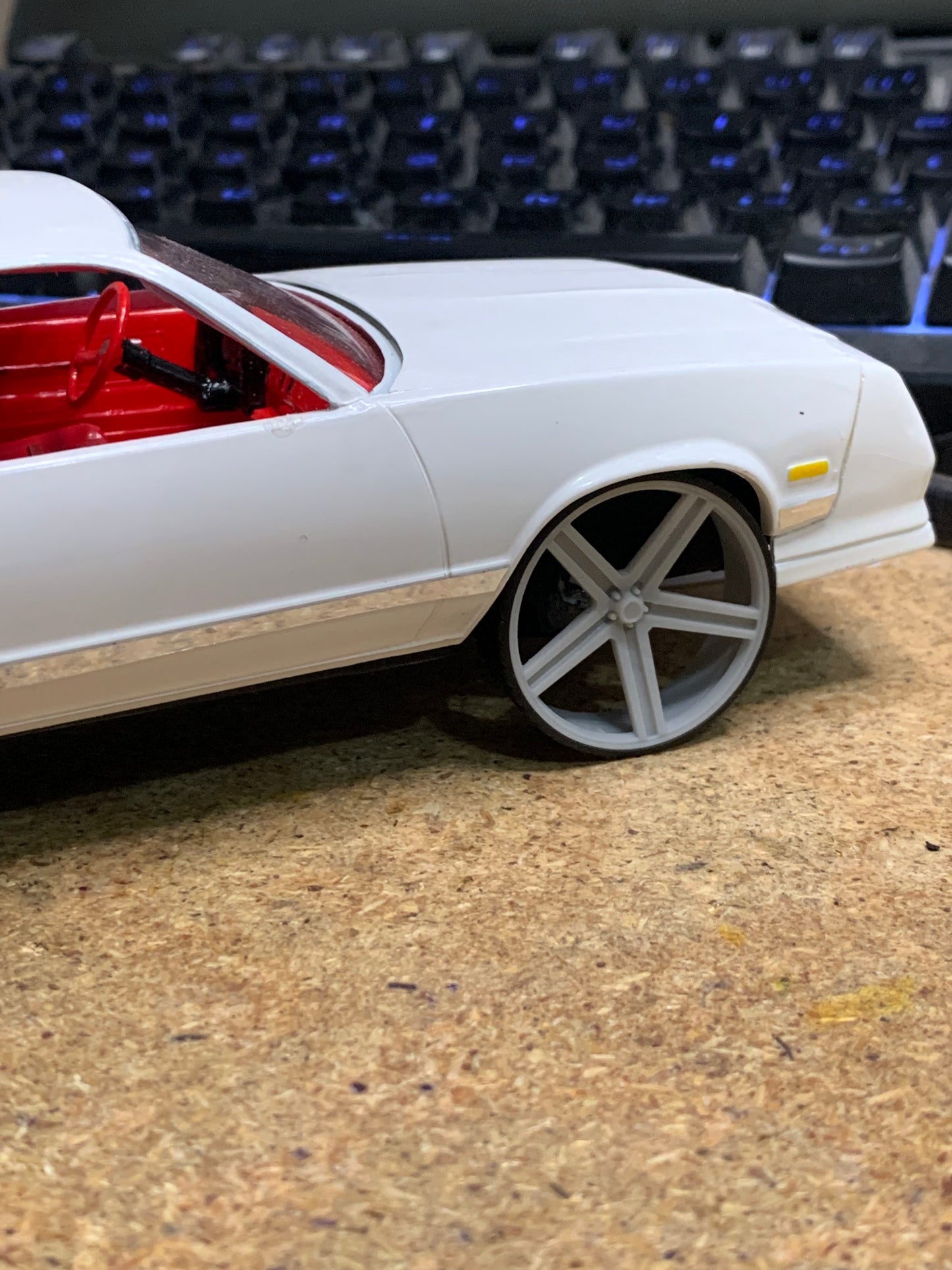 1/25 Scale - TMP D109: IROC in 28" Donk, Box, Big Rims, G-Body, Camaro, Iroc Z