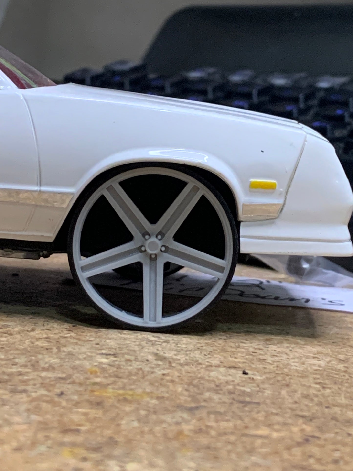 1/25 Scale - TMP D109: IROC in 28" Donk, Box, Big Rims, G-Body, Camaro, Iroc Z