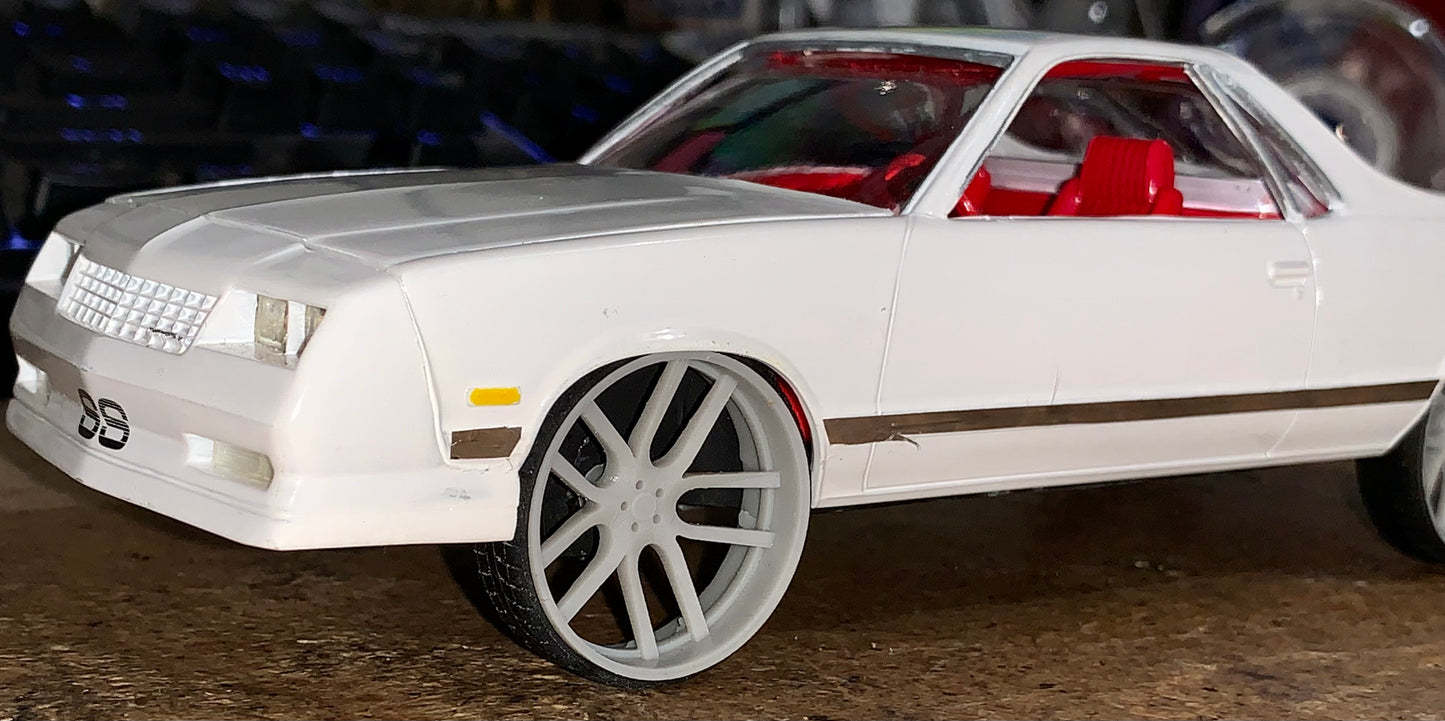 1/25 Scale - TMP D133: Custom - in 26"-30" Donk, Big Rims, Box Chevy, G-Body