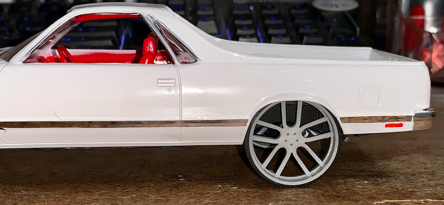 1/25 Scale - TMP D133: Custom - in 26"-30" Donk, Big Rims, Box Chevy, G-Body