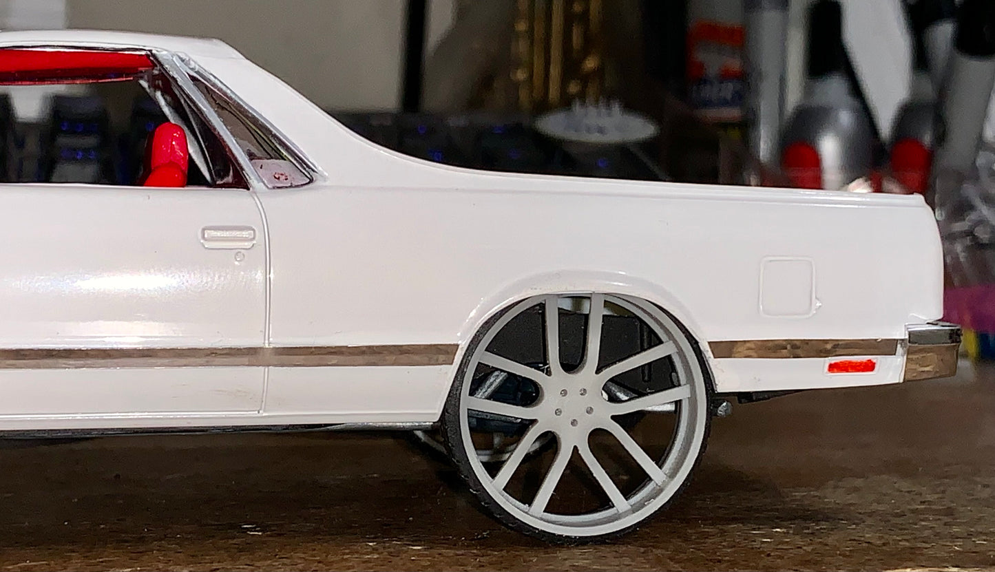 1/25 Scale - TMP D133: Custom - in 26"-30" Donk, Big Rims, Box Chevy, G-Body