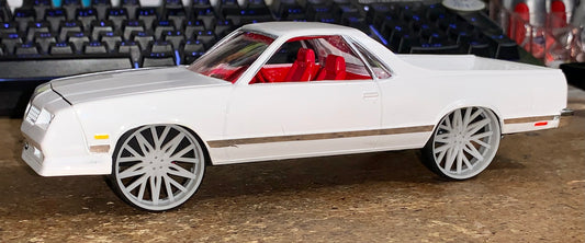 1/25 Scale - TMP D132: Custom - in 26"-30" Donk, Big Rims, Box Chevy, G-Body