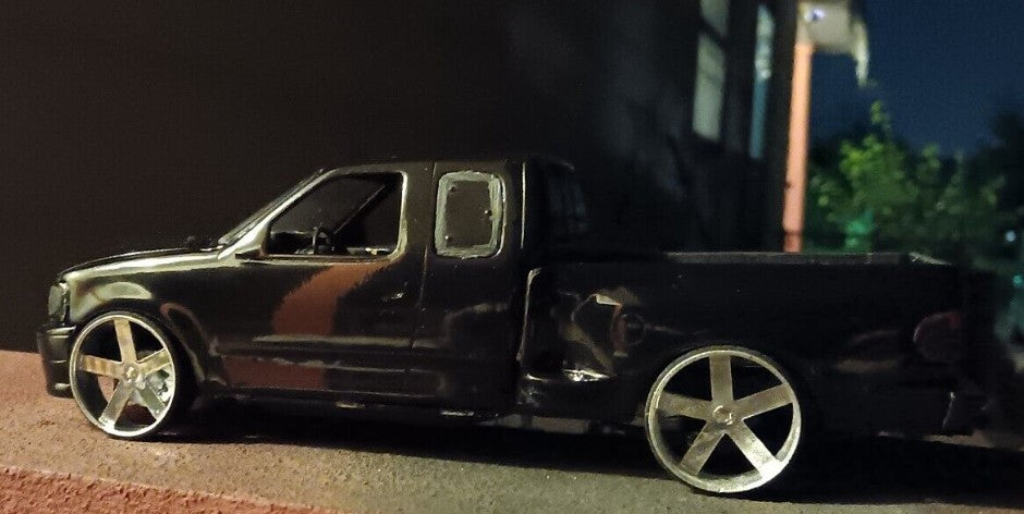 1/25 Scale - DUB BALLER Staggered - D77s in 24"-30" Donk, Big Rims, Trucks, SUV, Box Chevy