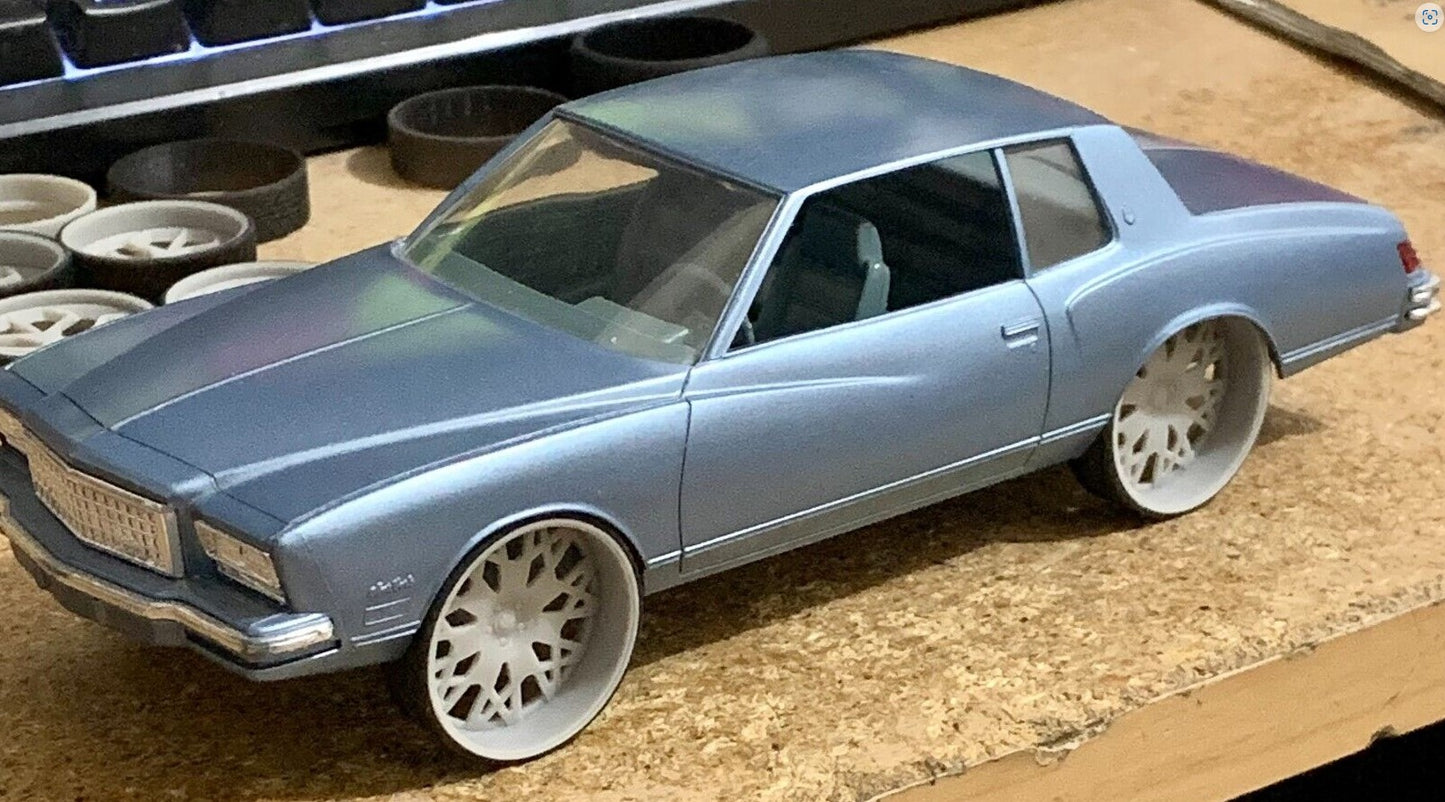 1/25 Scale - TMP D89: Forgi Custom - in 26"-30" Donk, Big Rims, Box Chevy, G-Body