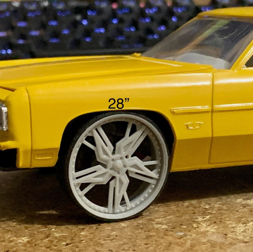 1/25 Scale - TMP D76: ASANTI FS35 - in 26"-30" Donk, Big Rims, Trucks, SUV