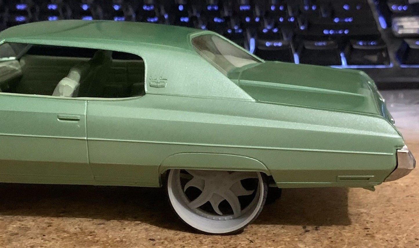 1/25 Scale - TMP D74V2: Corleone Rosatto - in 26"-30" Donk, Big Rims, Box Chevy, G-Body