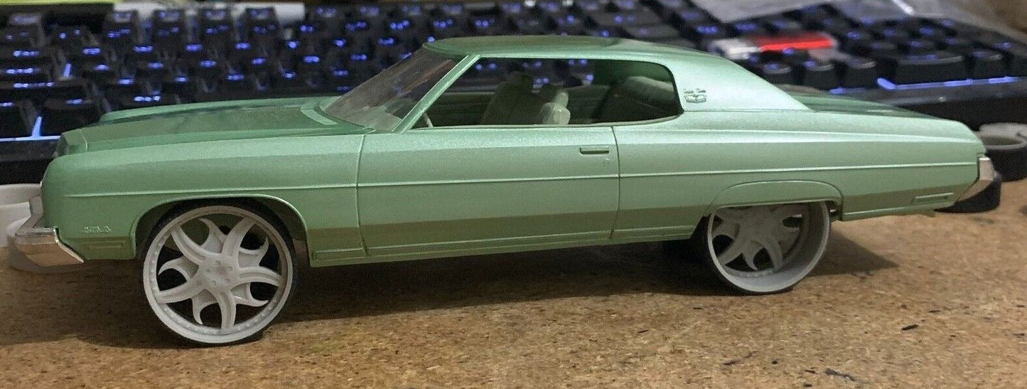 1/25 Scale - TMP D74V2: Corleone Rosatto - in 26"-30" Donk, Big Rims, Box Chevy, G-Body