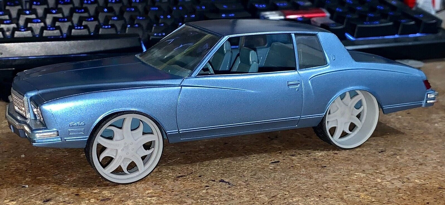 1/25 Scale - TMP D74V2: Corleone Rosatto - in 26"-30" Donk, Big Rims, Box Chevy, G-Body