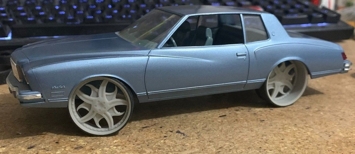 1/25 Scale - TMP D74V2: Corleone Rosatto - in 26"-30" Donk, Big Rims, Box Chevy, G-Body