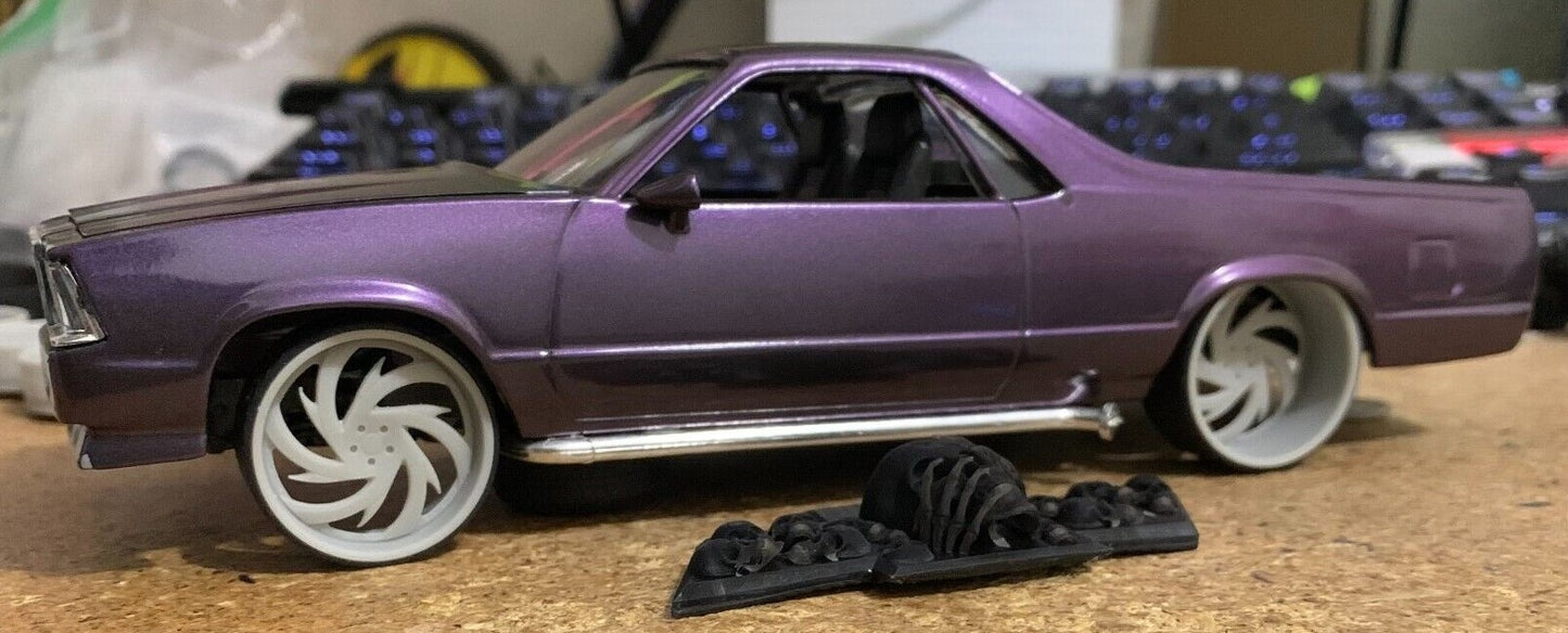 1/25 Scale - TMP D96: - in 26"-30" Donk, Big Rims, Box Chevy, G-Body, Bubble