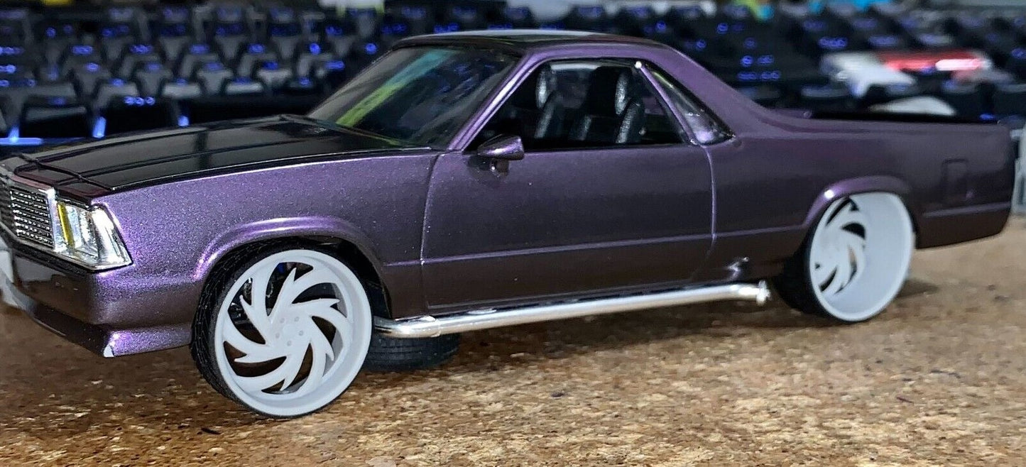 1/25 Scale - TMP D96: - in 26"-30" Donk, Big Rims, Box Chevy, G-Body, Bubble