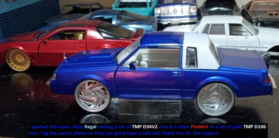 1/25 Scale - TMP D34V2:  - in 26"-30" Donk, Big Rims, Trucks, Box, G-Body, B-Body