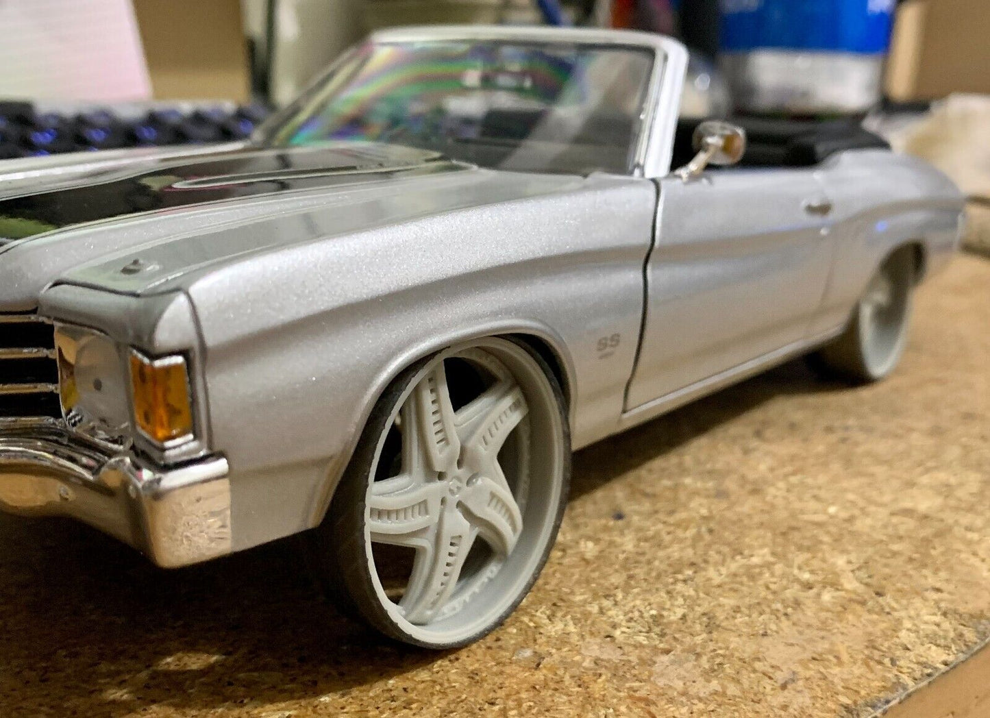 1/25 Scale - TMP D69V3: - in 26"-30" Donk, Big Rims, Box Chevy, G-Body