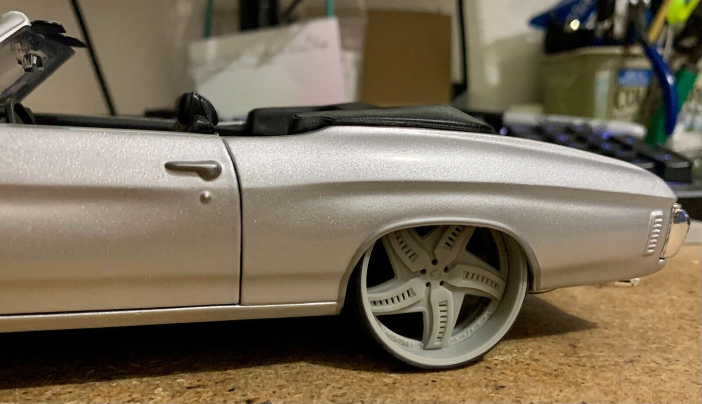 1/25 Scale - TMP D69V3: - in 26"-30" Donk, Big Rims, Box Chevy, G-Body